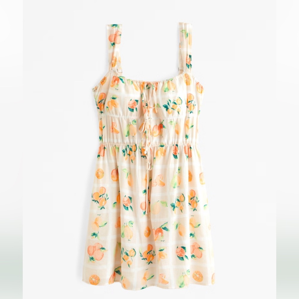 Abercrombie tie-front mini dress size L